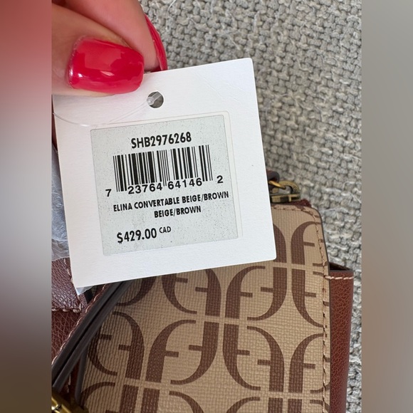 Fossil Elina Convertible Backpack Beige/Brown SHB2976268 brand new with tag - Picture 8 of 16